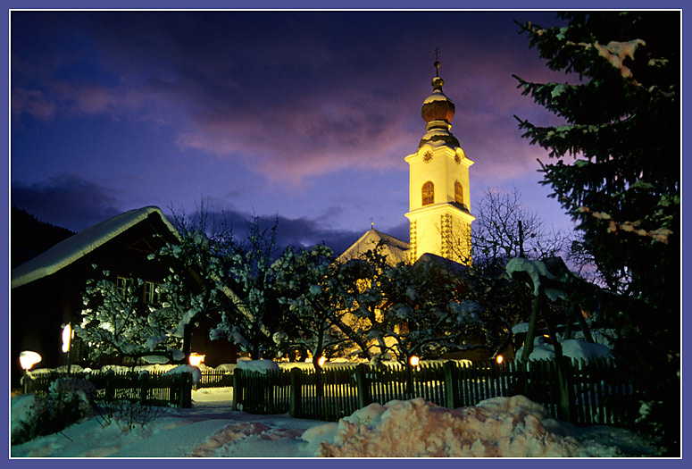 Blaue Stunde in Haus/Ennstal