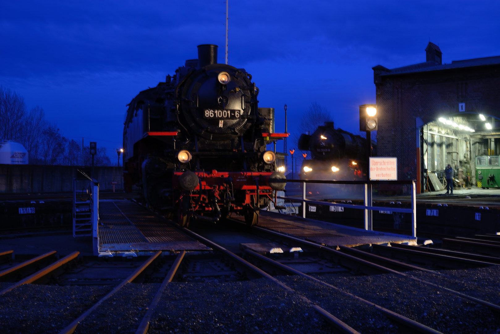 Blaue Stunde in Hilbersdorf ...