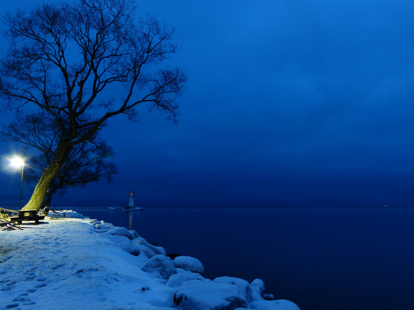 blaue Stunde in Hjo