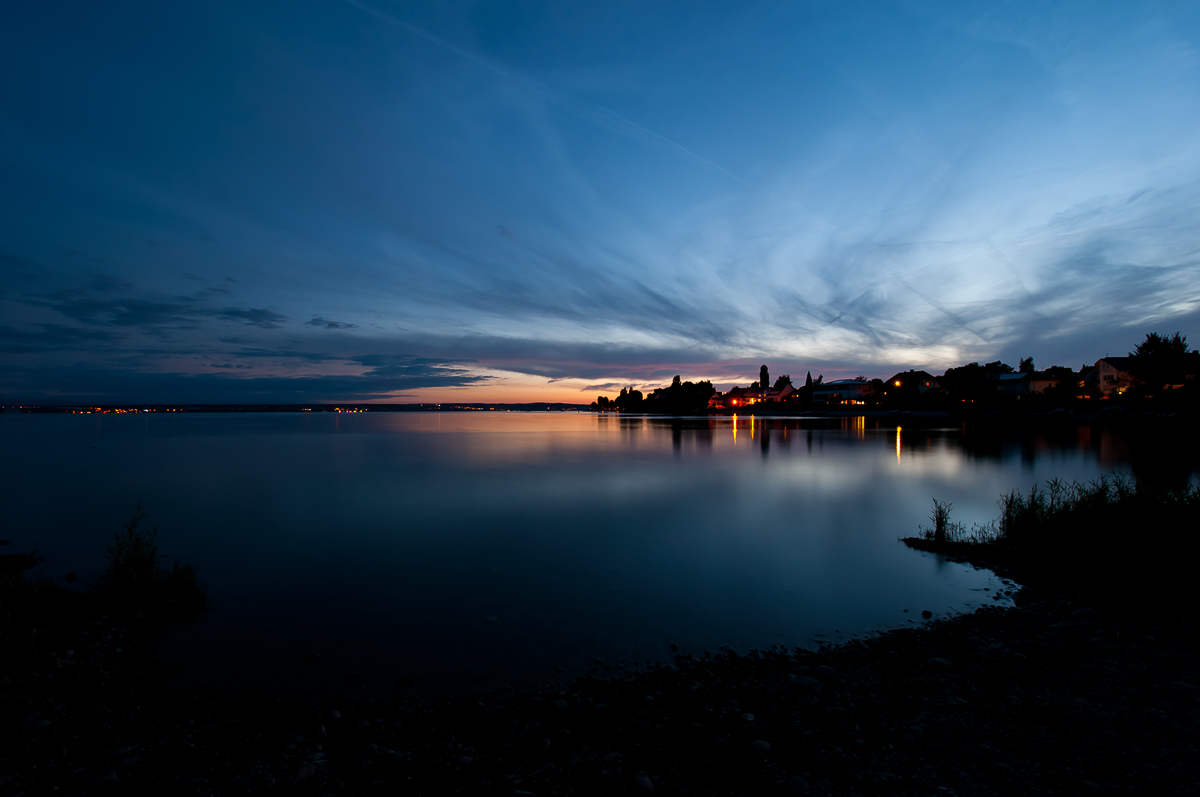 Blaue Stunde in Immenstaad am Bodensee