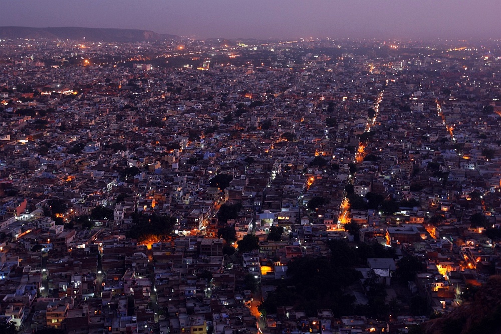 Blaue Stunde in Jaipur