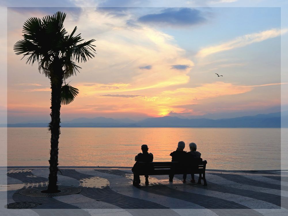 Blaue Stunde in Lazise / Lago di Garda