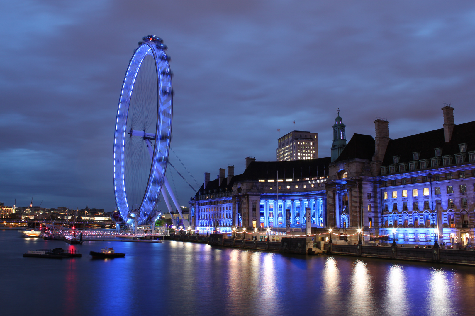 blaue Stunde in London