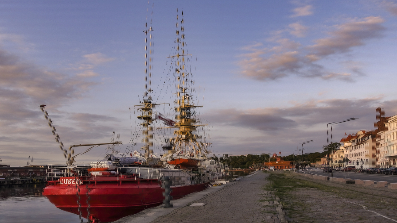 Blaue Stunde in Lübeck 8 (3D)