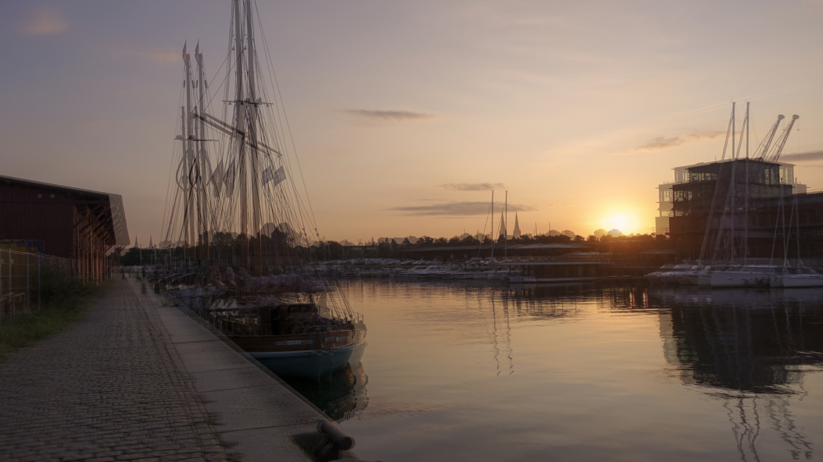 Blaue Stunde in Lübeck 9 (3D)