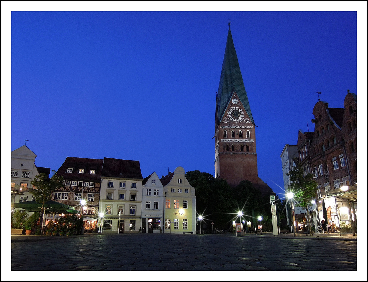 Blaue Stunde in Lüneburg, Am Sande