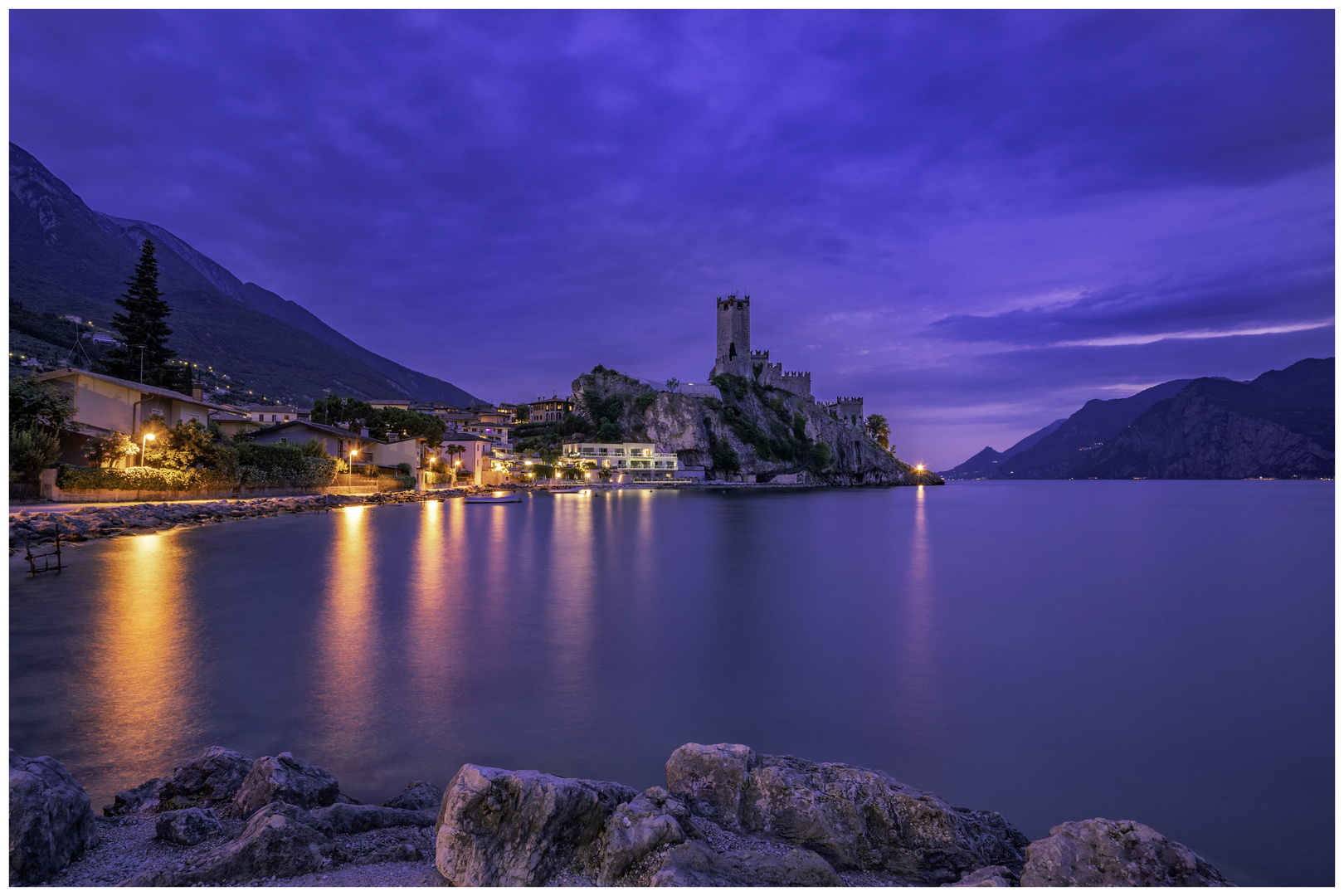 Blaue Stunde in Malcesine