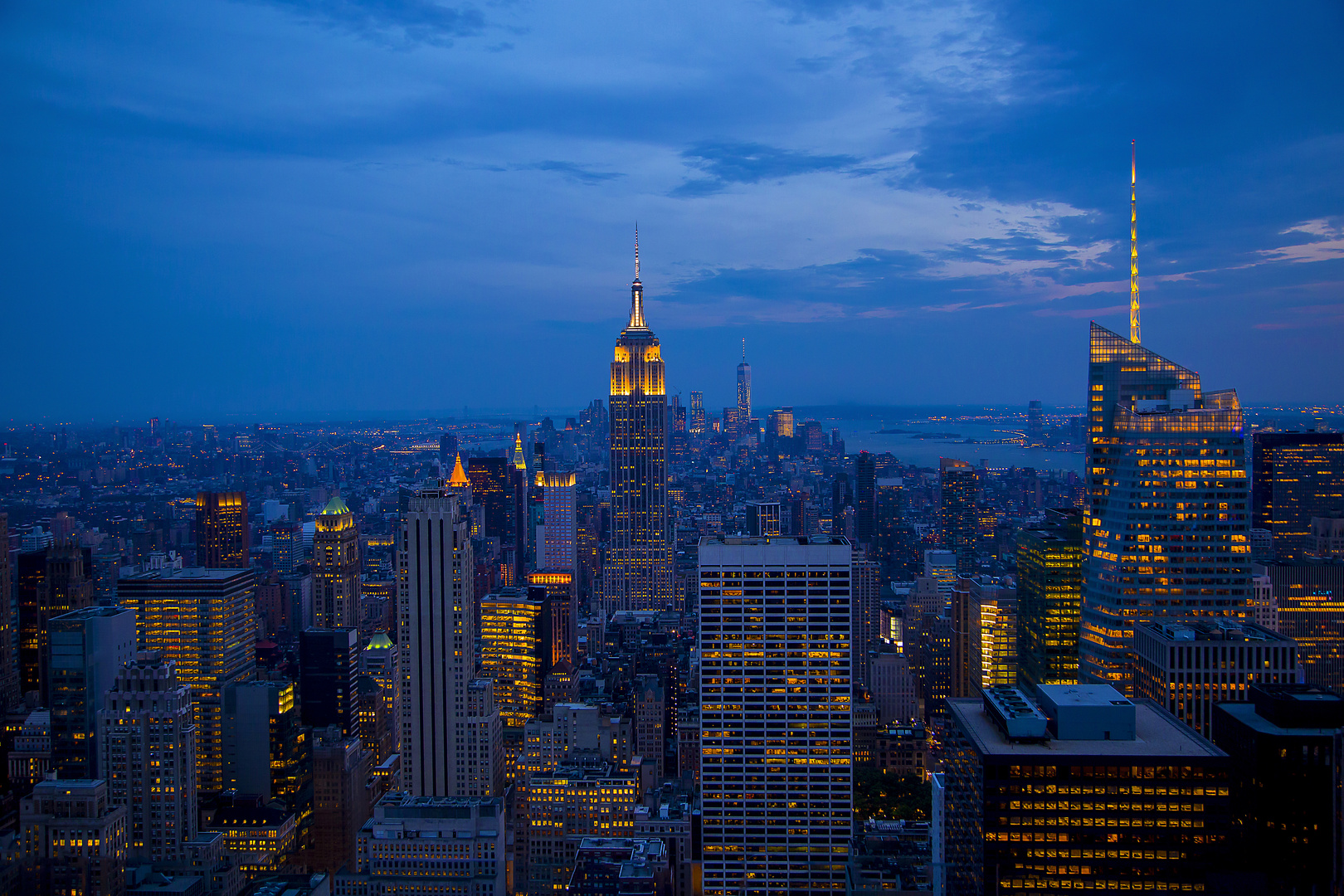 Blaue Stunde in Manhattan