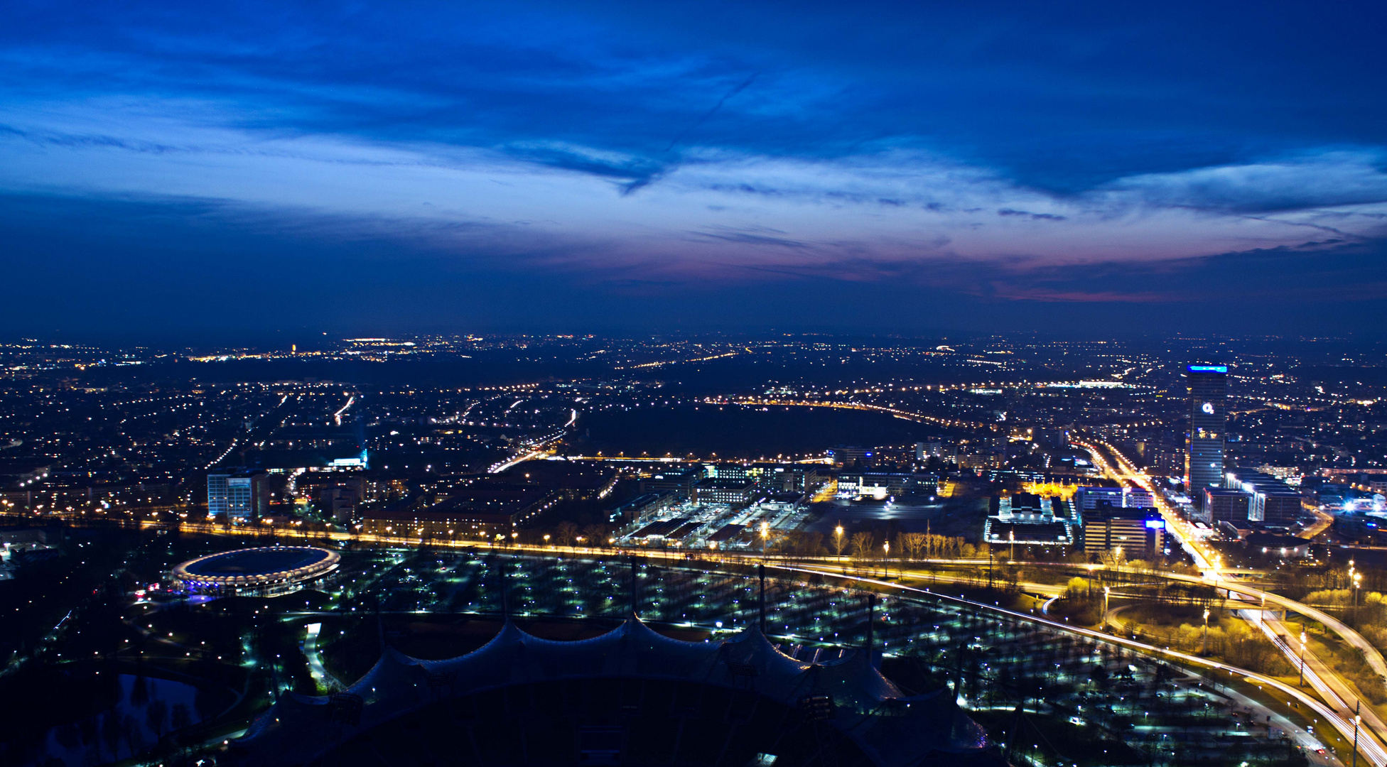 Blaue Stunde in München