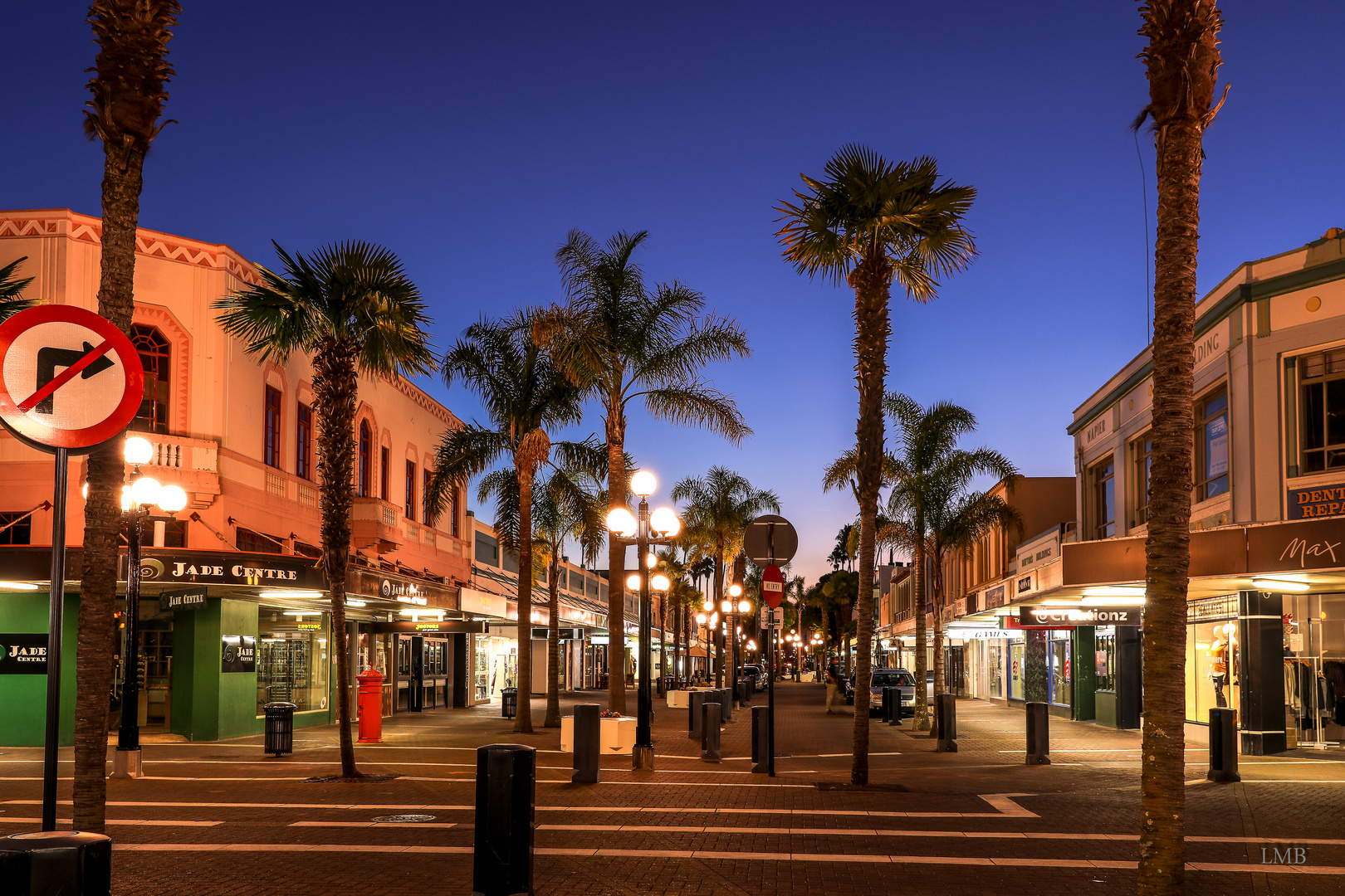 Blaue Stunde in Napier