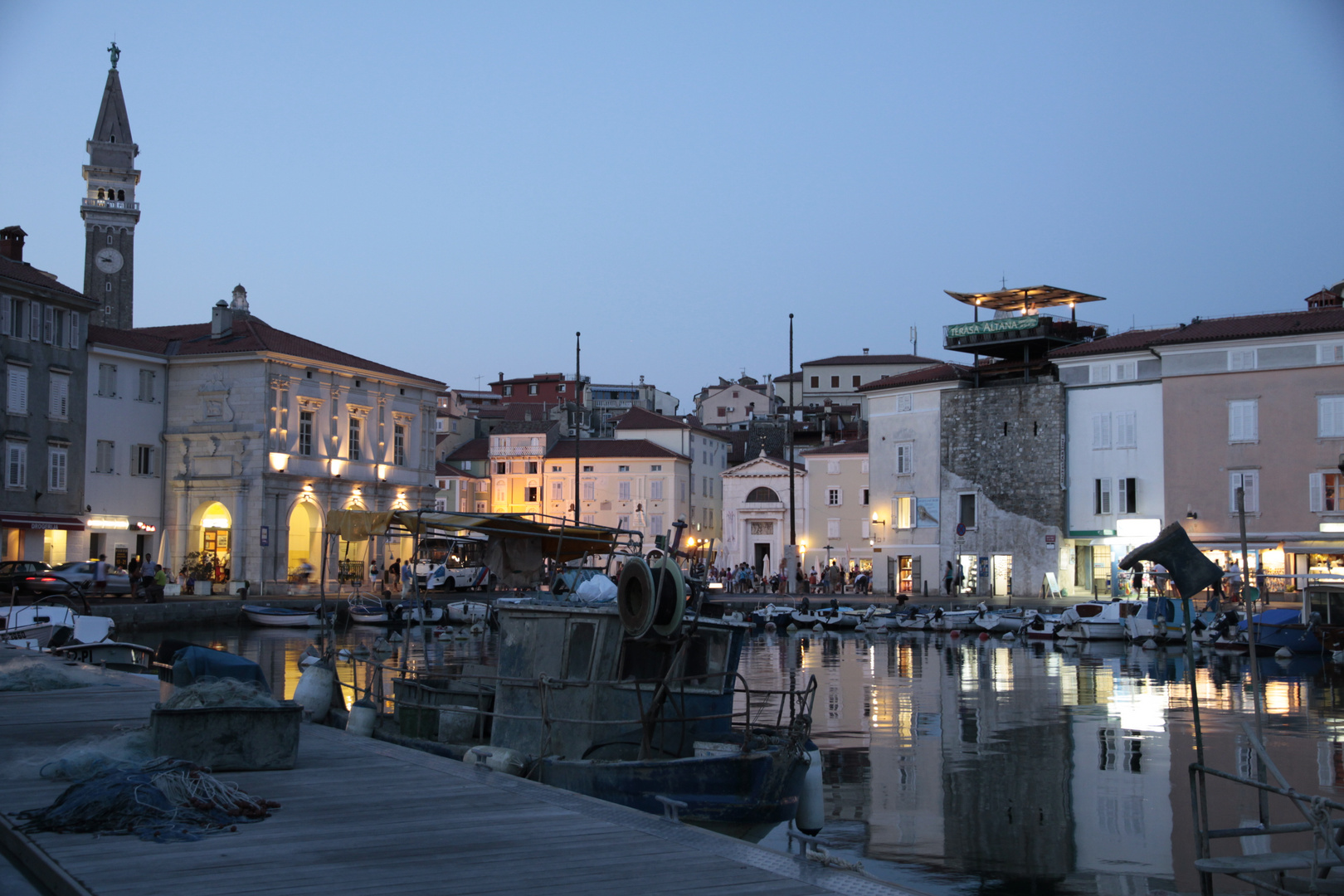 blaue Stunde in Piran 2.0