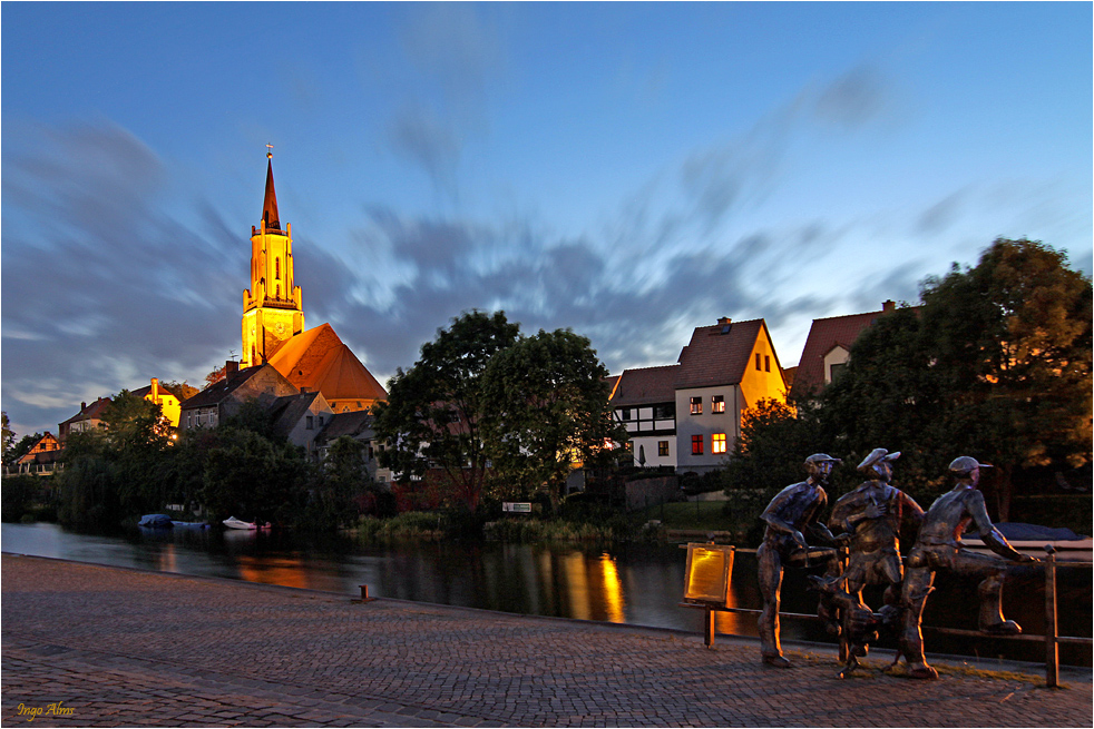 Blaue Stunde in Rathenow Foto & Bild architektur, architektur bei nacht, motive Bilder auf Blaue Stunde in Rathenow Foto & Bild architektur, architektur bei nacht, motive Bilder auf