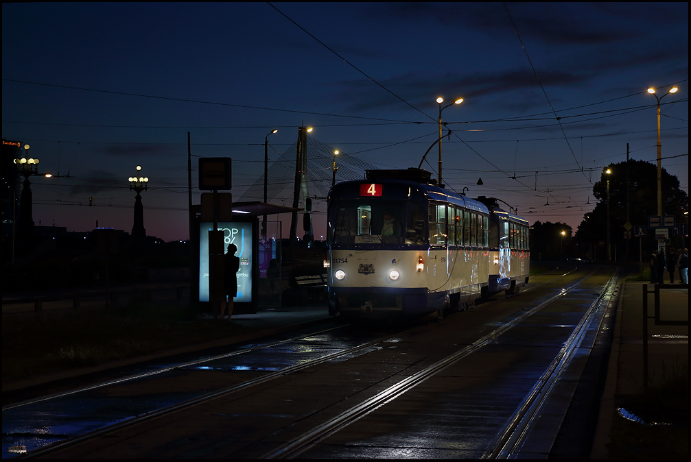 Blaue Stunde in Riga