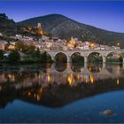 Blaue Stunde in Roquebrun