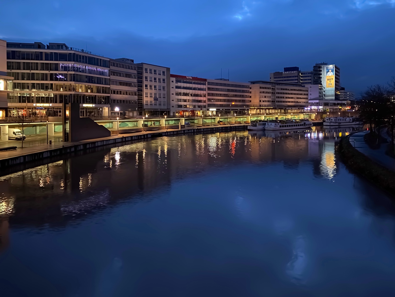 Blaue Stunde in Saarbücken 