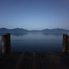 Blaue Stunde in Seebruck am Chiemsee