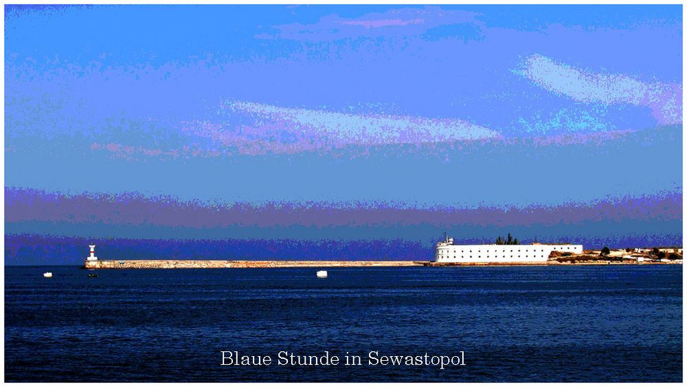 Blaue Stunde in Sewastopol