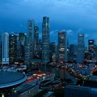 Blaue Stunde in Singapore
