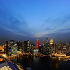 Blaue Stunde in Singapur