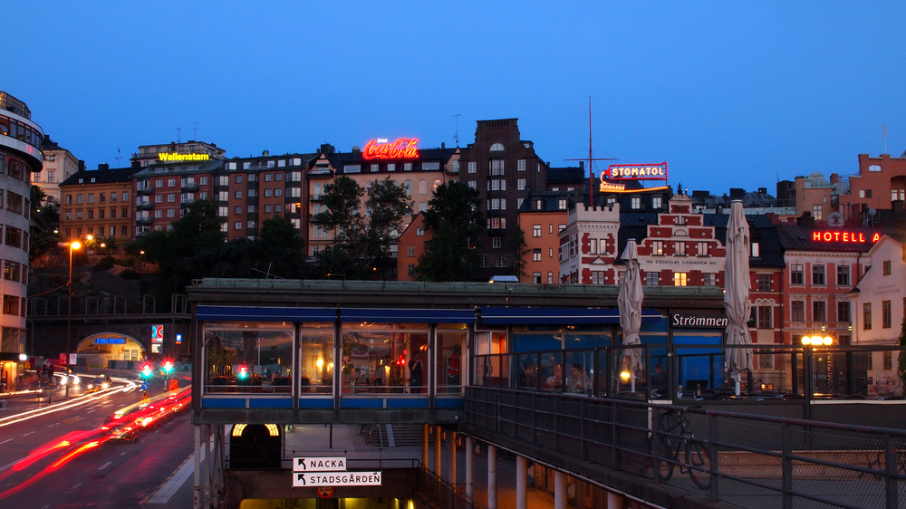 Blaue Stunde in Stockholm