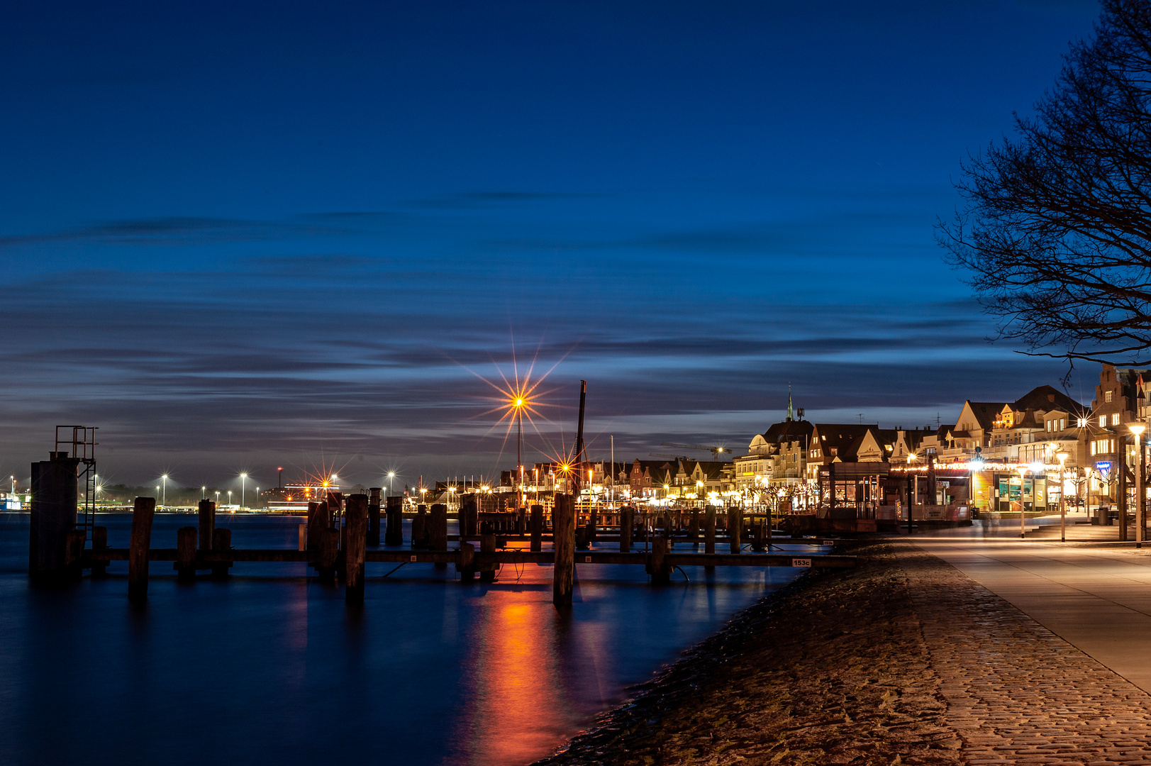 Blaue Stunde in Travemünde