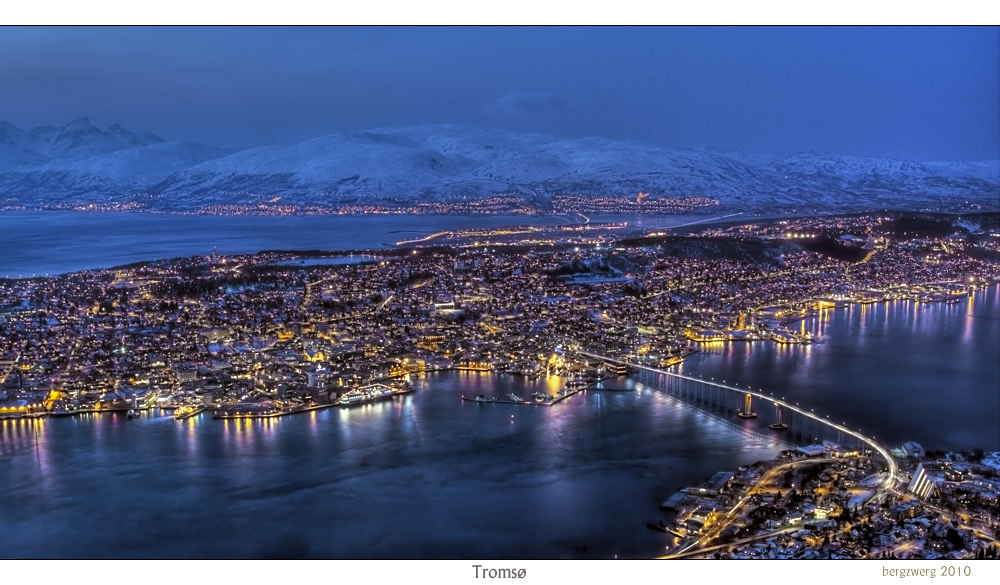 Blaue Stunde in Tromsø