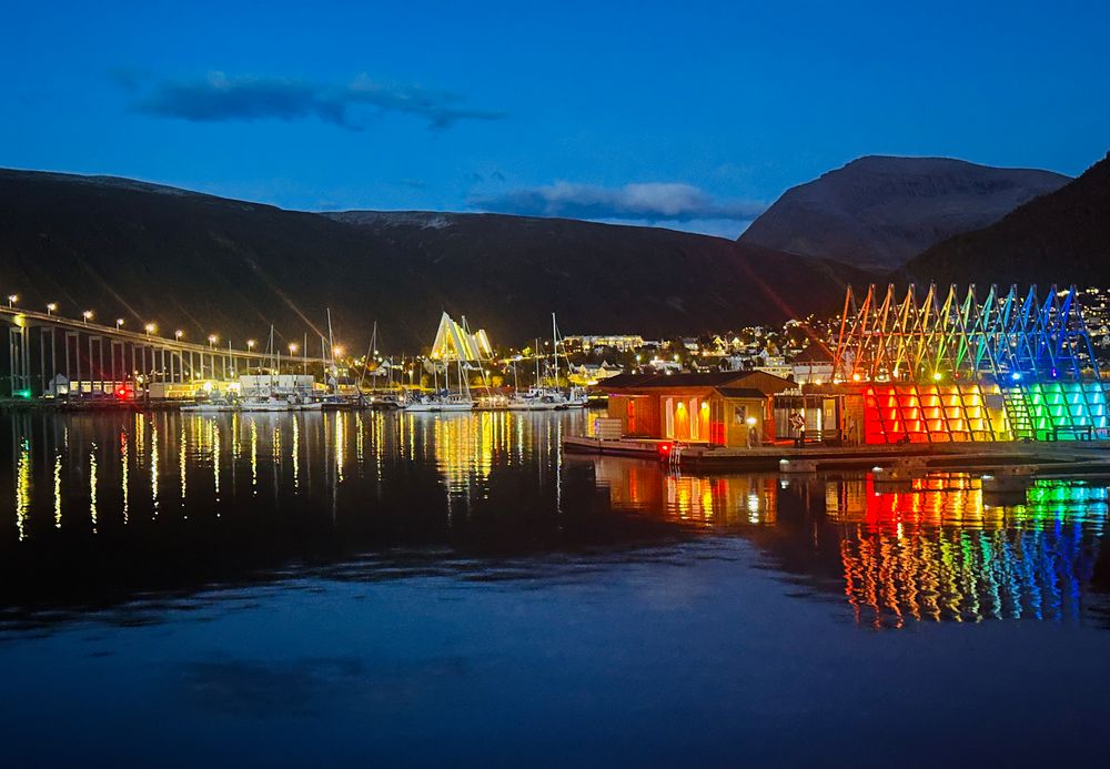 Blaue Stunde  in Tromsö