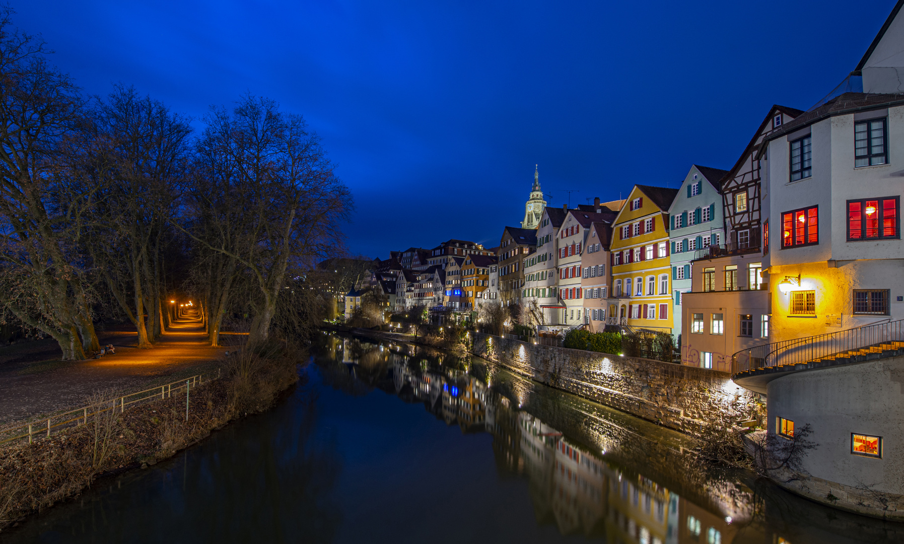 Blaue Stunde in Tübingen