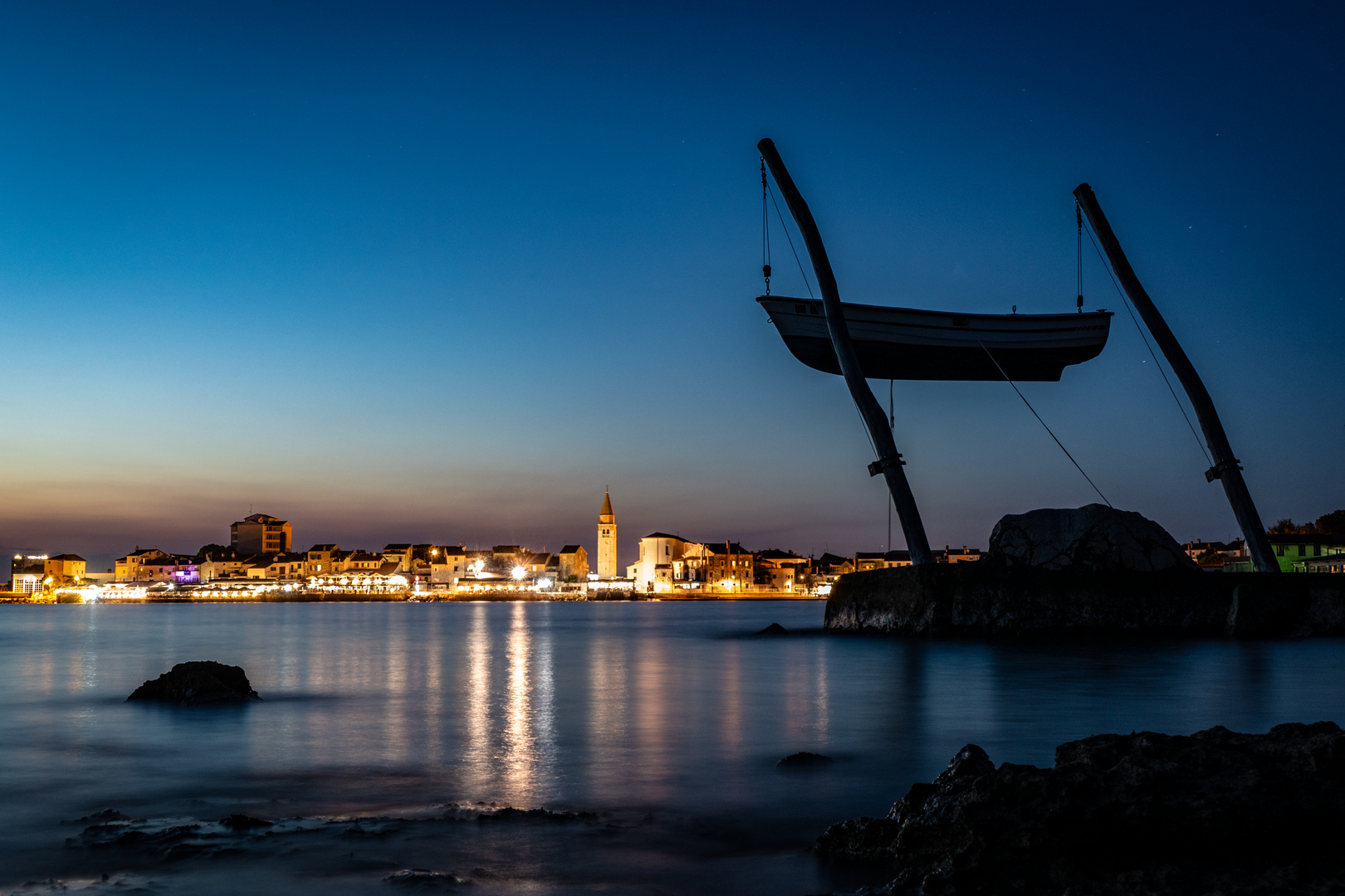 Blaue Stunde in Umag 