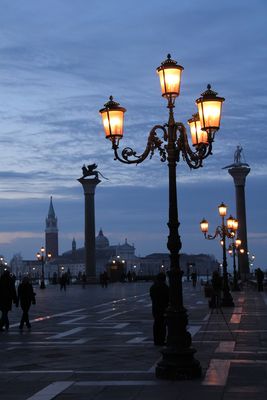 Blaue Stunde in Venedig,