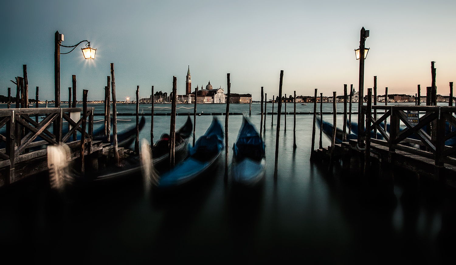 Blaue Stunde in Venedig