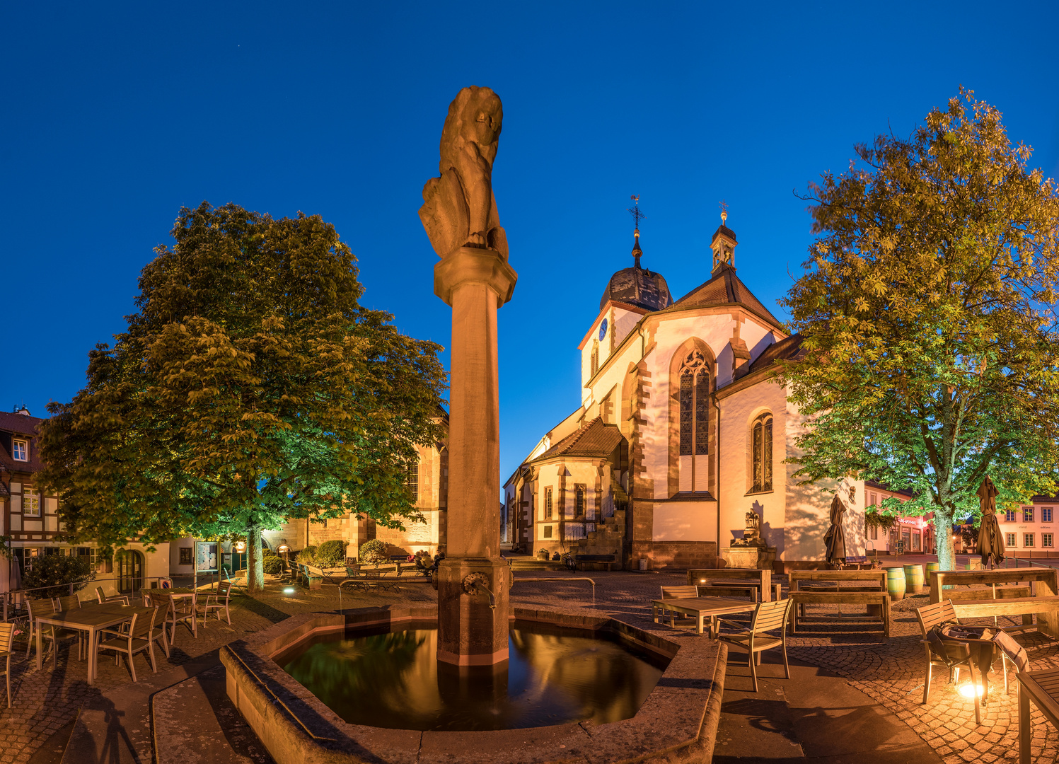 Blaue Stunde in Wachenheim