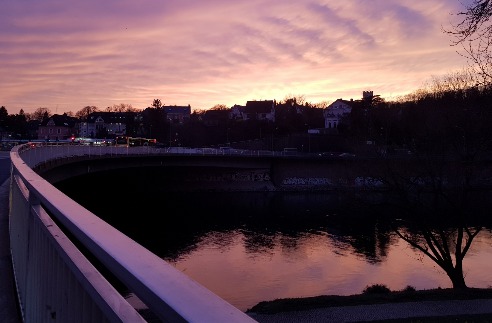 Blaue Stunde in Werden an der Ruhr