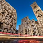 Blaue Stunde Kathedrale der Stadt Florenz