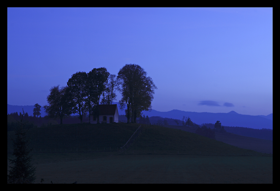 Blaue Stunde Kirnbergkapelle