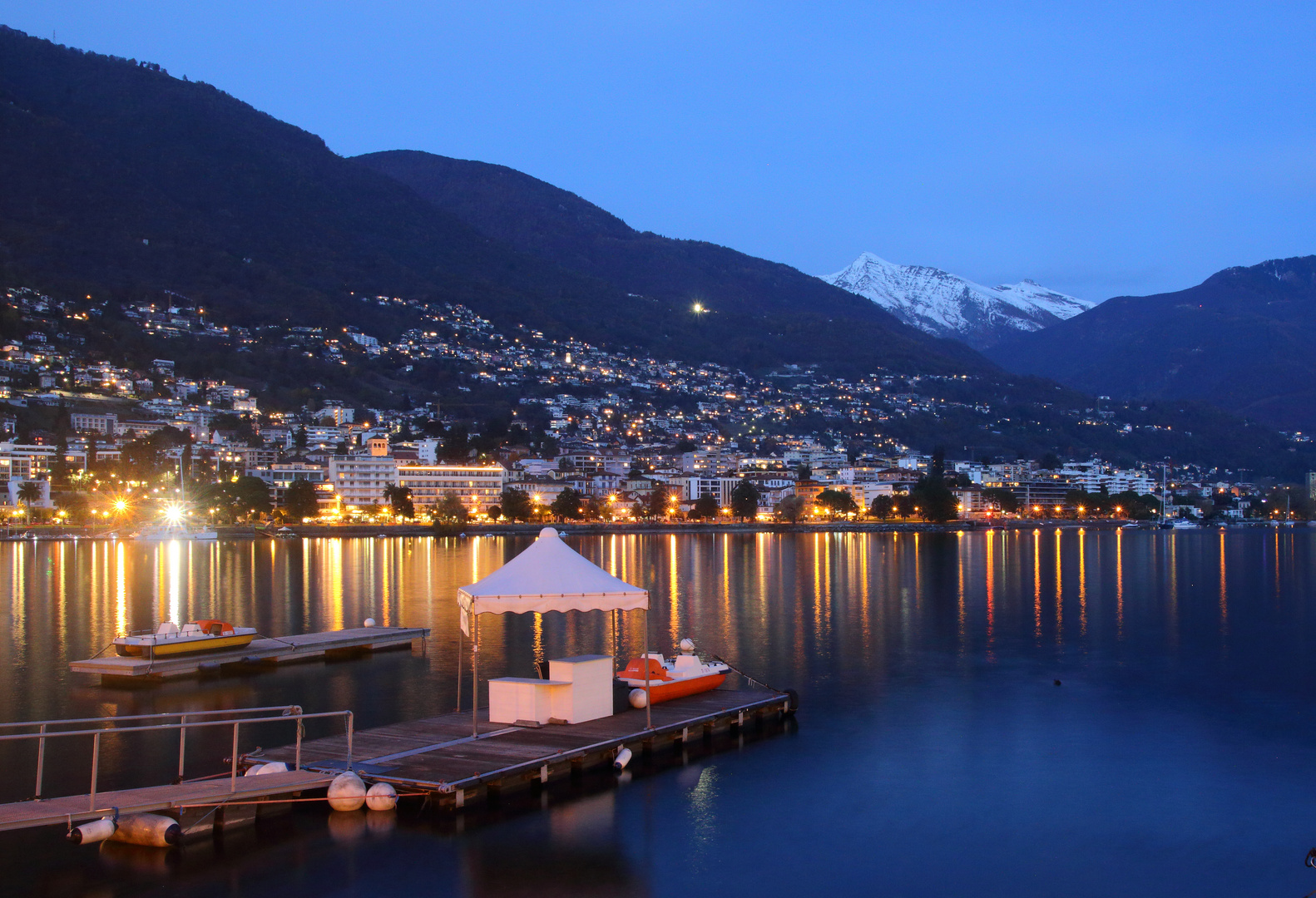 blaue Stunde Locarno/Lago Maggiore