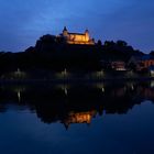 Blaue Stunde mit Festung in Würzburg