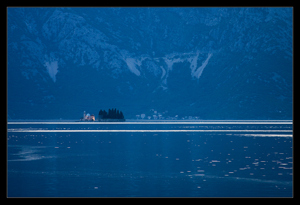 Blaue Stunde mit Maria vom Felsen