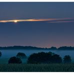 Blaue Stunde - Mondaufgang.