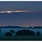 Blaue Stunde - Mondaufgang.