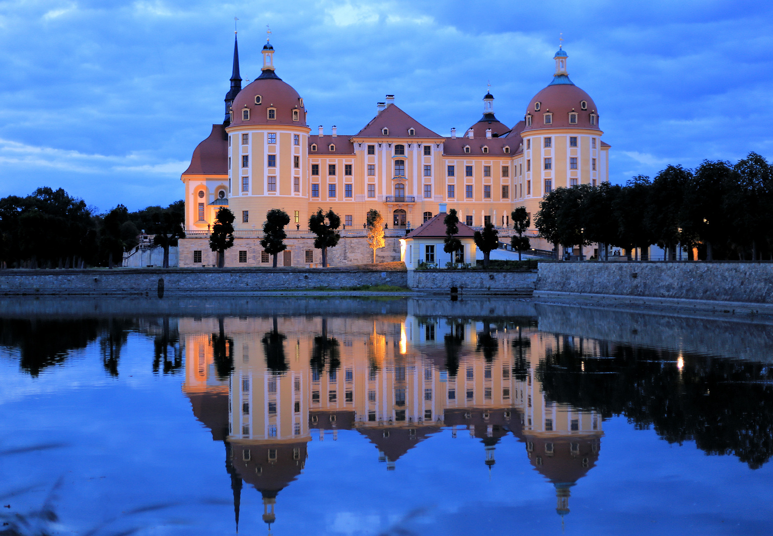 blaue Stunde Moritzburg