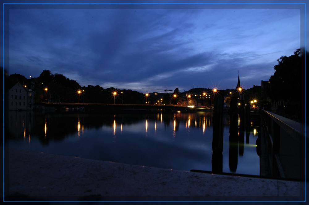 Blaue Stunde Schaffhausen am Rhein