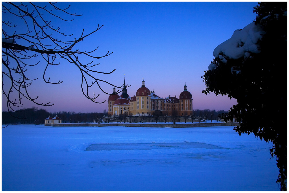 Blaue Stunde - Schloß Moritzburg