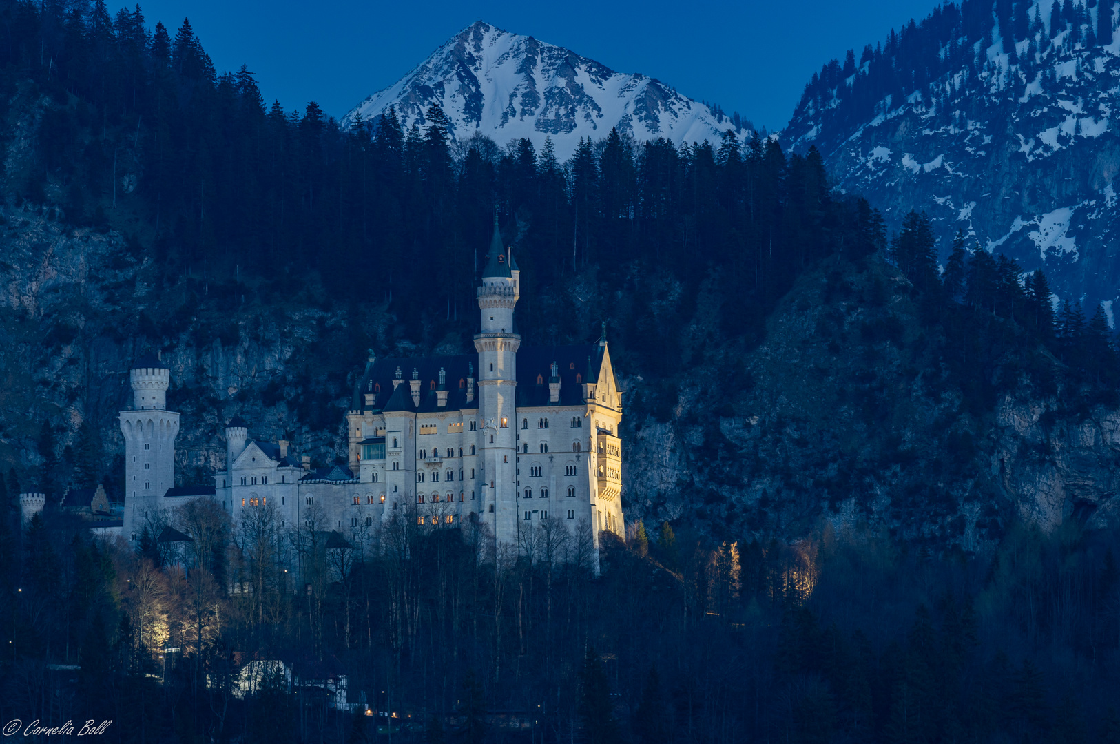 Blaue Stunde Schloss Neuschwanstein