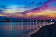  Blaue Stunde Seebrücke Heringsdorf