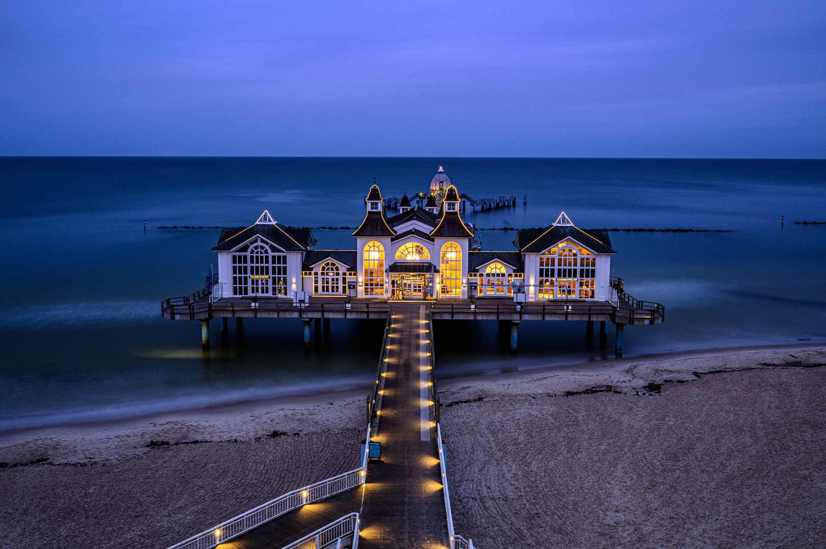 Blaue Stunde Seebrücke Sellin