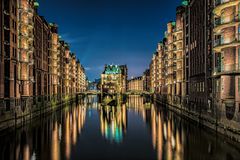 Blaue Stunde Speicherstadt