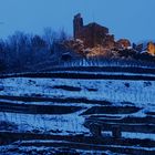 Blaue Stunde -Staufen Burgruine