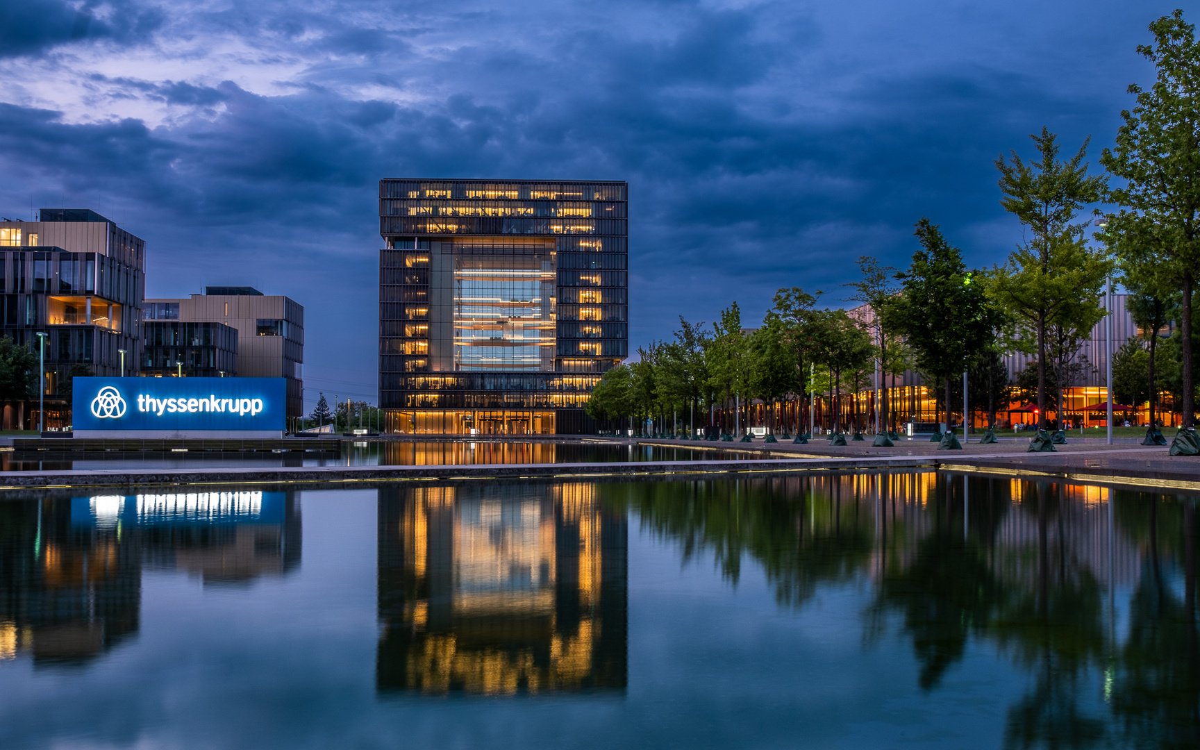 Blaue Stunde thyssenkrupp headquarter Essen