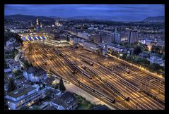 Blaue Stunde über Bern